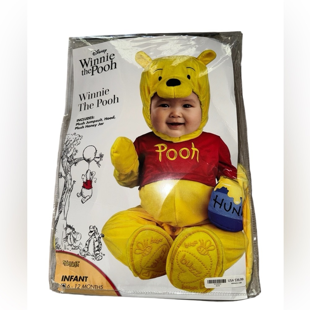 Disney Winnie the Pooh Infant Halloween Costume 6–12 Months Plush NWT